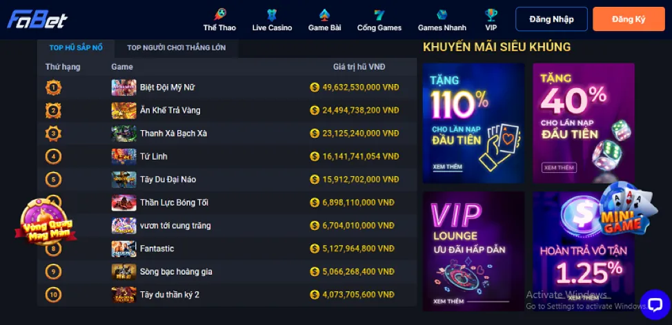 Lịch sử và giấy phép hoạt động của 100vip chính thức
