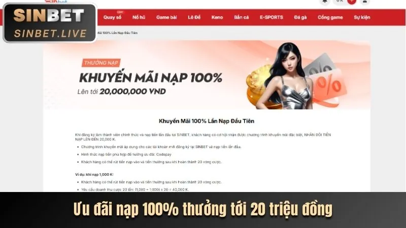 Banner khuyến mãi thể thao hấp dẫn tại 100vip chính thức